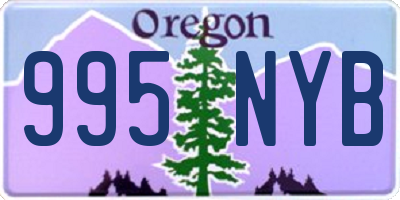 OR license plate 995NYB