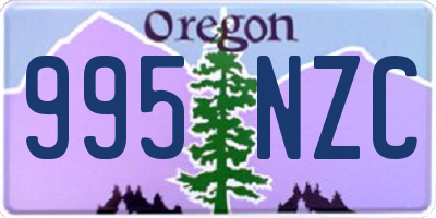 OR license plate 995NZC