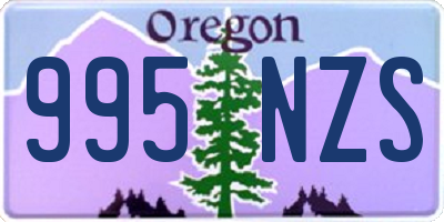 OR license plate 995NZS