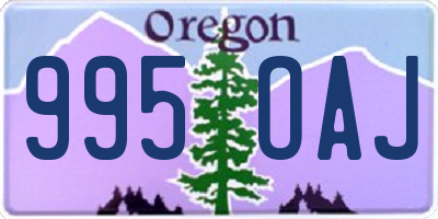 OR license plate 995OAJ