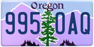 OR license plate 995OAQ