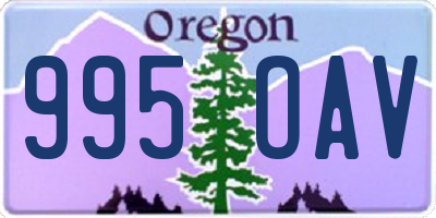 OR license plate 995OAV