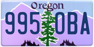 OR license plate 995OBA