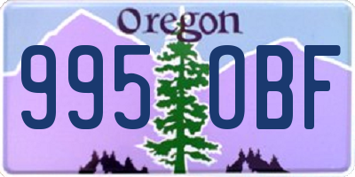 OR license plate 995OBF