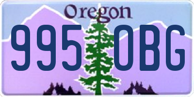 OR license plate 995OBG