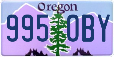 OR license plate 995OBY