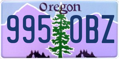 OR license plate 995OBZ