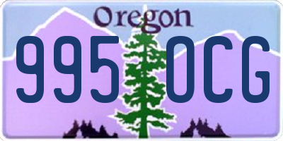 OR license plate 995OCG