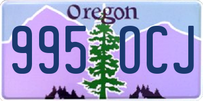 OR license plate 995OCJ