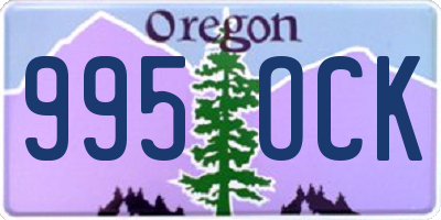 OR license plate 995OCK