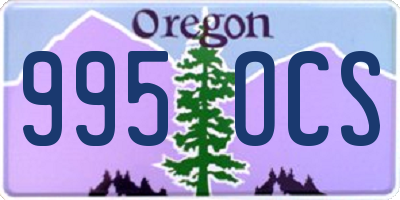 OR license plate 995OCS