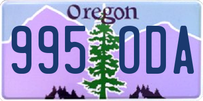 OR license plate 995ODA