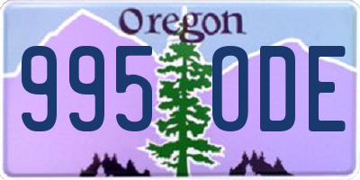 OR license plate 995ODE