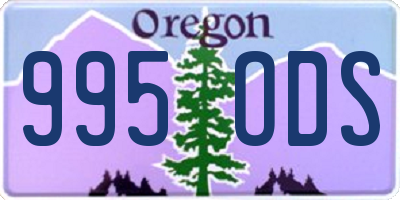OR license plate 995ODS
