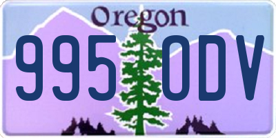 OR license plate 995ODV
