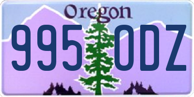 OR license plate 995ODZ