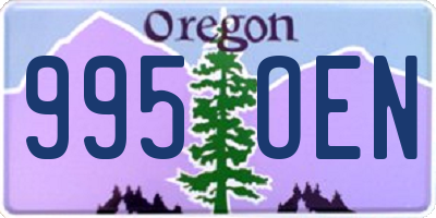 OR license plate 995OEN