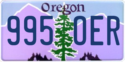 OR license plate 995OER
