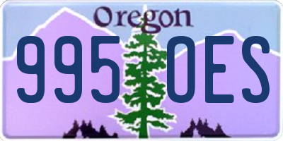 OR license plate 995OES