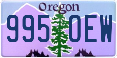 OR license plate 995OEW