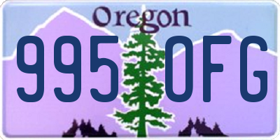OR license plate 995OFG