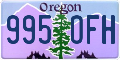 OR license plate 995OFH