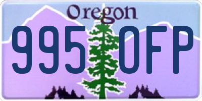 OR license plate 995OFP