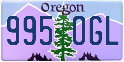 OR license plate 995OGL