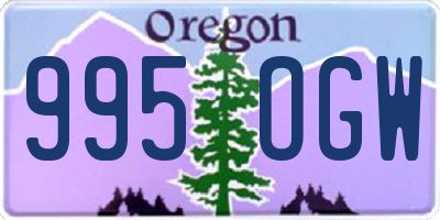 OR license plate 995OGW