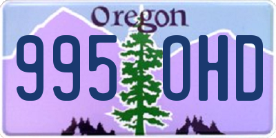 OR license plate 995OHD