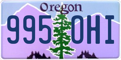 OR license plate 995OHI