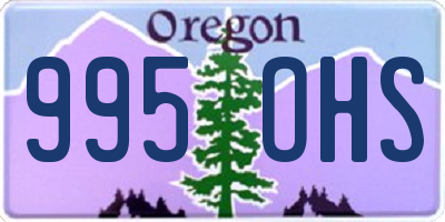 OR license plate 995OHS