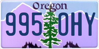 OR license plate 995OHY
