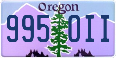 OR license plate 995OII
