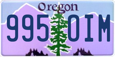 OR license plate 995OIM