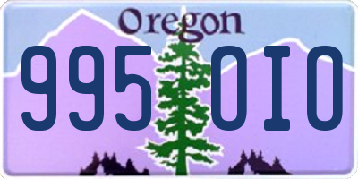 OR license plate 995OIO