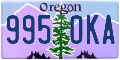 OR license plate 995OKA