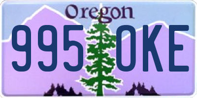 OR license plate 995OKE