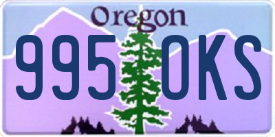 OR license plate 995OKS