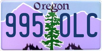 OR license plate 995OLC