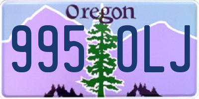 OR license plate 995OLJ