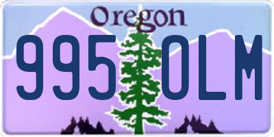 OR license plate 995OLM