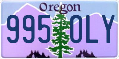 OR license plate 995OLY