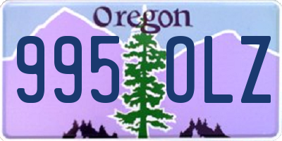 OR license plate 995OLZ