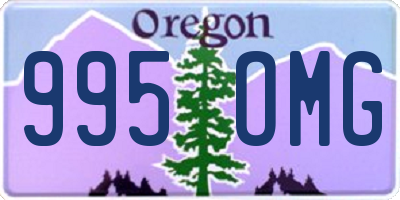 OR license plate 995OMG
