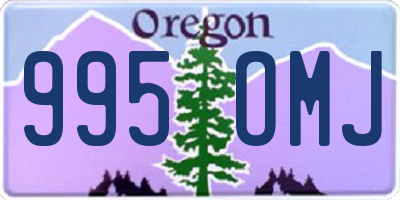 OR license plate 995OMJ