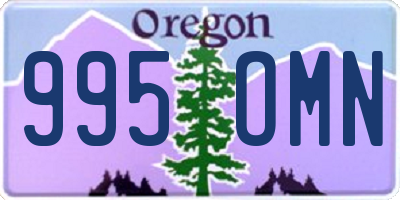 OR license plate 995OMN