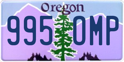 OR license plate 995OMP