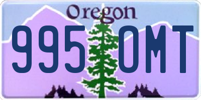 OR license plate 995OMT