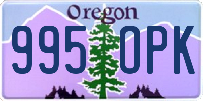 OR license plate 995OPK